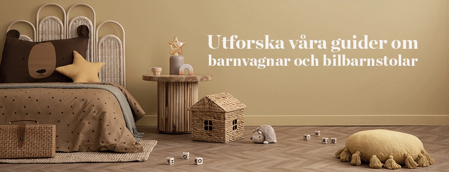 Utforska barnvagnsguider och bilbarnstolsguider